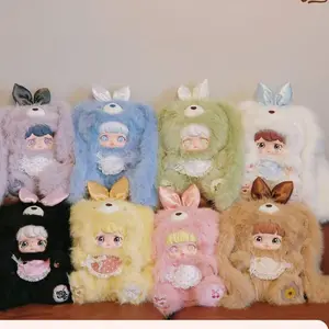 QiQi-Yomi Whispers Among Flowers 800% series Mystery Boxes Bag Pendant Bunny Plush Dolls Soft Collectibles（Hidden Style 1/24+ Surprise Styles 1/12）
