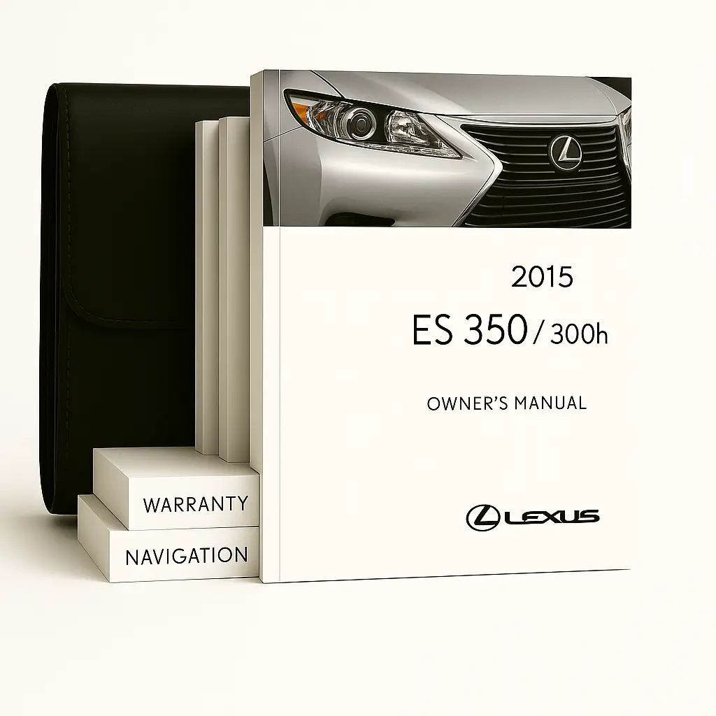 2015 Lexus ES 350 300h Owners Manual - Complete Set