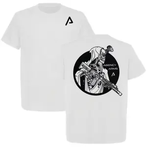 Agency Arms Reaper Graphic Tee | Tactical Apparel Full Colour T-Shirt Perfect for Fans Classic American Style Cotton Embroidered