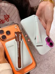 2026 Rhode MagSafe Lip Case Snap-On Lip Holder Phone Case with LipBalm for iPhone 17 16 15 14 13 12 11 Pro Max Plus Lipstick Toast Espresso Ribbon Cover