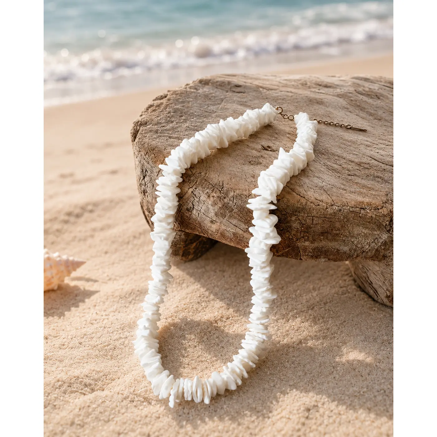 Classic Beach Puka Shell Necklace