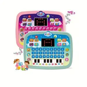 Interactive Learning Tablet for Toddlers, LED Screen Educational Computer, Includes Abcs, Numbers, Words, Music, Math, Battery Operated