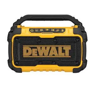 DEWALT DCR010 20V MAX Cordless Bluetooth Jobsite Speaker with Durable Design & 120V AC Power Cord for Tough Work Environments Audio Tool Only - Smartphone