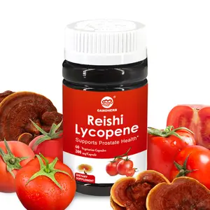 GANOHERB Natural Ganoderma Lucidum & Lycopene Herbal Dietary Supplement Capsules - Antioxidants, Immunity Vitamins Supplements, Prostate Support, No Additives, 60 Capsules (30-Day Supply), Antioxidants Vitamins Supplements