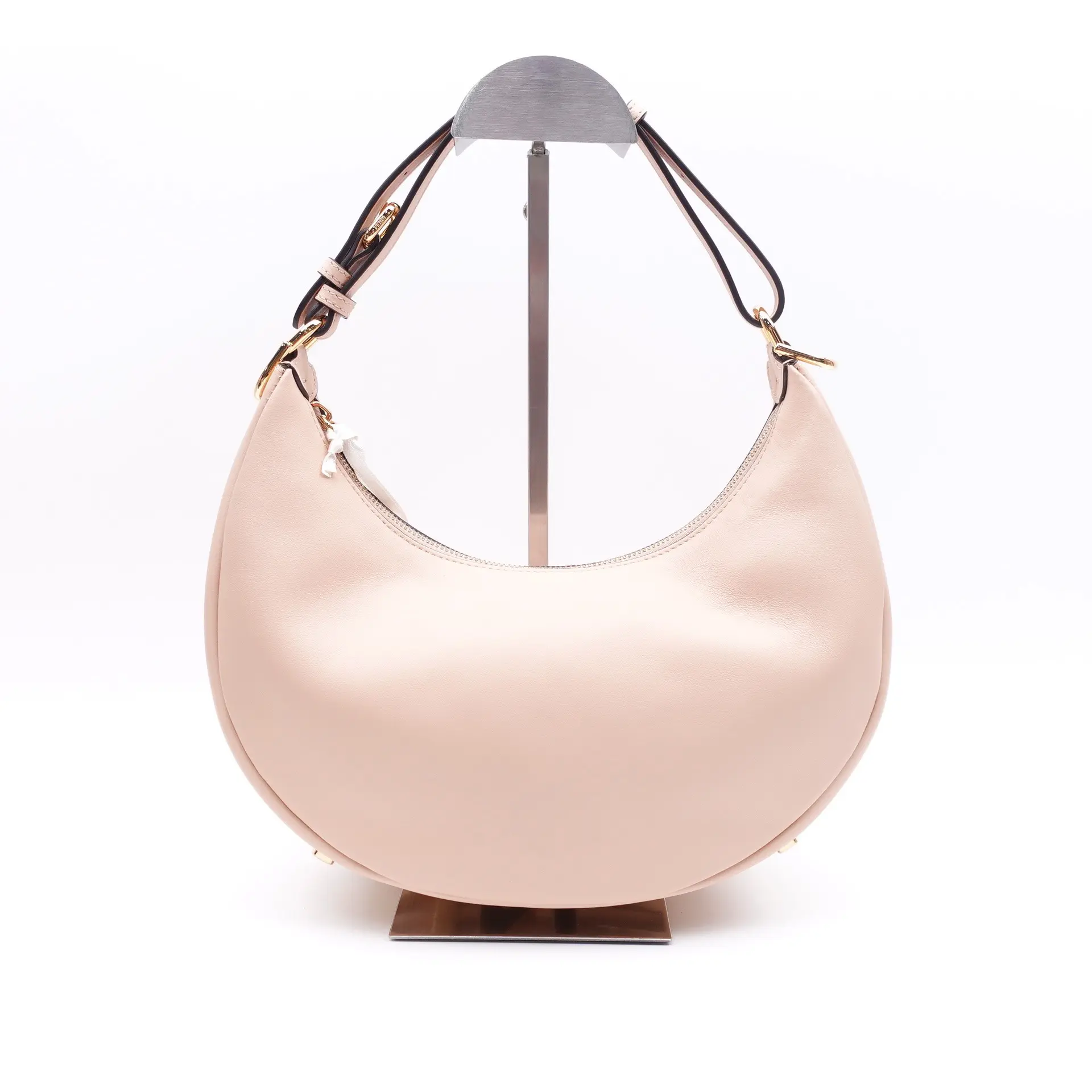 Pre-owned FENDI Calfskin Shoulder Bags Fendigraphy Small Pink Shoulder Bag T10382579