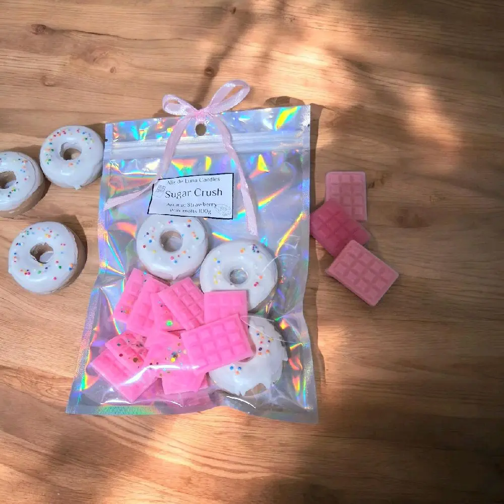 Sugar Crush. Wax melts artesanales con forma de chocolates y donas.Hechos con cera de soja
