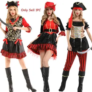 Women's Pirate Costume Set, Pirate Costume for Women, Pirate Dress for Girls, Pirate Role Playing Costume for Party, Cosplay, Stage Performance, Clothes