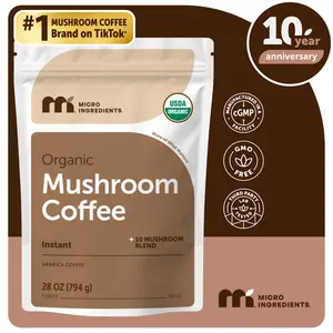 Micro Ingredients Organic Instant 10 in 1 Mushroom Coffee Powder