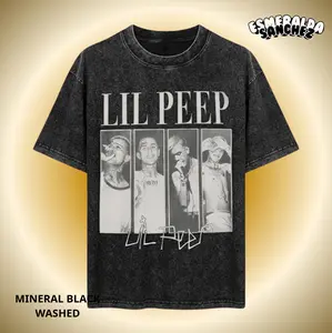 Lil Peepp Vintage Washed Shirt Emo Rap Graphic Tee for Fans
