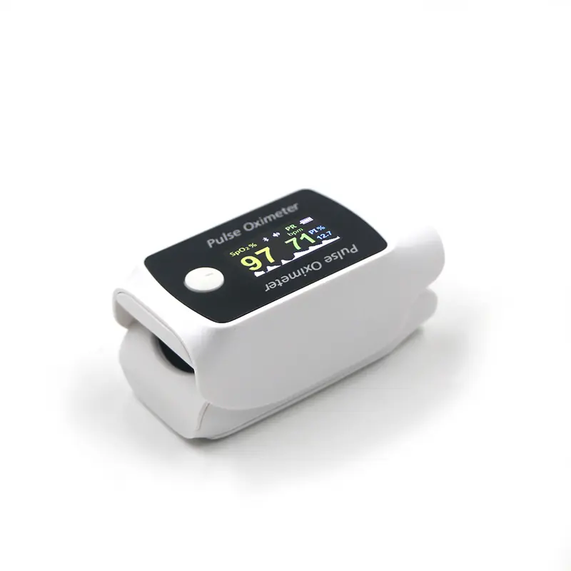 2 in 1 Fingertip Pulse Oximeter Blood Pressure SpO2 Heart Rate Monitor 4-in-1 Bluetooth Portable TFT Display Smart Health Tracker with APP for Home Use