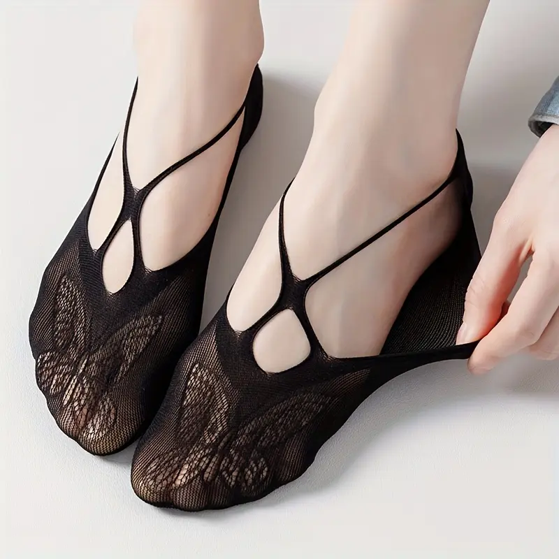 Women Fashion Invisible Socks Comfortable Breathable Boat Socks Elegant Ankle Socks Seamless Socks Fit Bridal