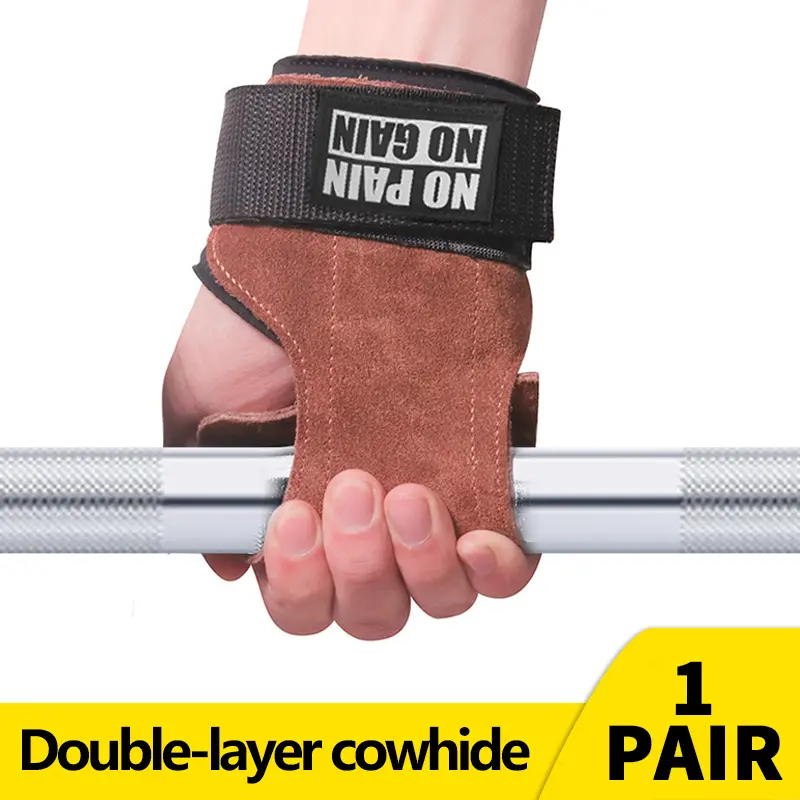 Durable Exercise Sports Gloves with Wrist Support & Assist Belt - For Men’s Pull-Ups, Unisex Deadlifts & Horizontal Bar Workouts, Durability
