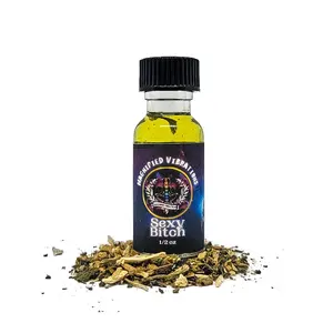 Sexy Bitch Handmade Ritual Oil | Attraction, Love & Confidence | Made with Herbs & Essential Oils | Hoodoo, Voodoo, Wicca, Pagan
