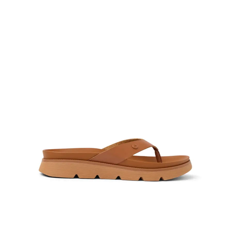 Vista Luxe Vivianahh Cocoa Tan | Vegan Leather Women's Flip Flops | REEF Sandals
