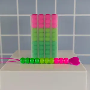 ShampooTime Soft Silicone BeadBox - Multicolors with Custom-Sized Beads and Bead Wand for Effortless Beading