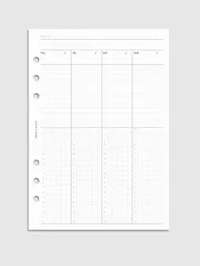 Weekly Schedule Planner Inserts | Monday Start