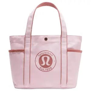 Lululemon Daily 6.5L Mini Tote Bag with Multiple Pockets in Cotton Canvas for Women