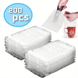 200 Pack Bubble Pouches Cushioning Packaging Bags, Thickening Shockproof Foam Bags for Moving, Pack Gifts, Shipping and Storage
