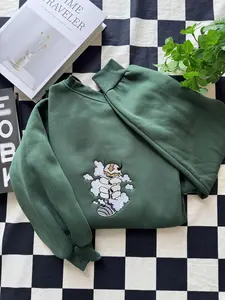 Appa Embroidered T-shirt Sweatshirt, Embroidered Anime Shirt, Anime Shirt, Embroidered Shirt