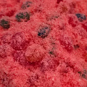 Poppin Crunch Intense Strawberry Gushers Candy Snacks 1 - 2 LBS - Choice of Sweet or Sour Bonbon Candies Corn Sugar