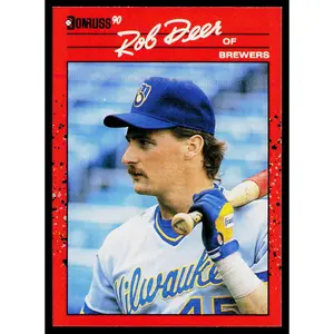 Rob Deer 1990 Donruss #55 Milwaukee Brewers