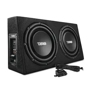 10" Active Subwoofer Shallow Enclosure with 10" Passive Subwoofer For Pickup Trucks (PU210A)