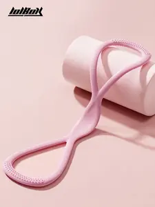 【LOL BOX】Figure 8 Fitness Resistance Band for Women and Men, Elastic Exercise Bands for Arms Chest and Back, Chest Expander and Yoga Gym Workout Pulling Rope, 8 Word Elastic Tubing for Muscle Training SpringStatements