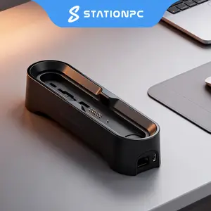 PocketCloud Dock with M.2 NVMe Slot, 2.5GbE Ethernet, PD Charging & USB-A Ports, Modular SSD Storage, Smart Cooling, Dual Backup & Auto Charging (Dock Only)