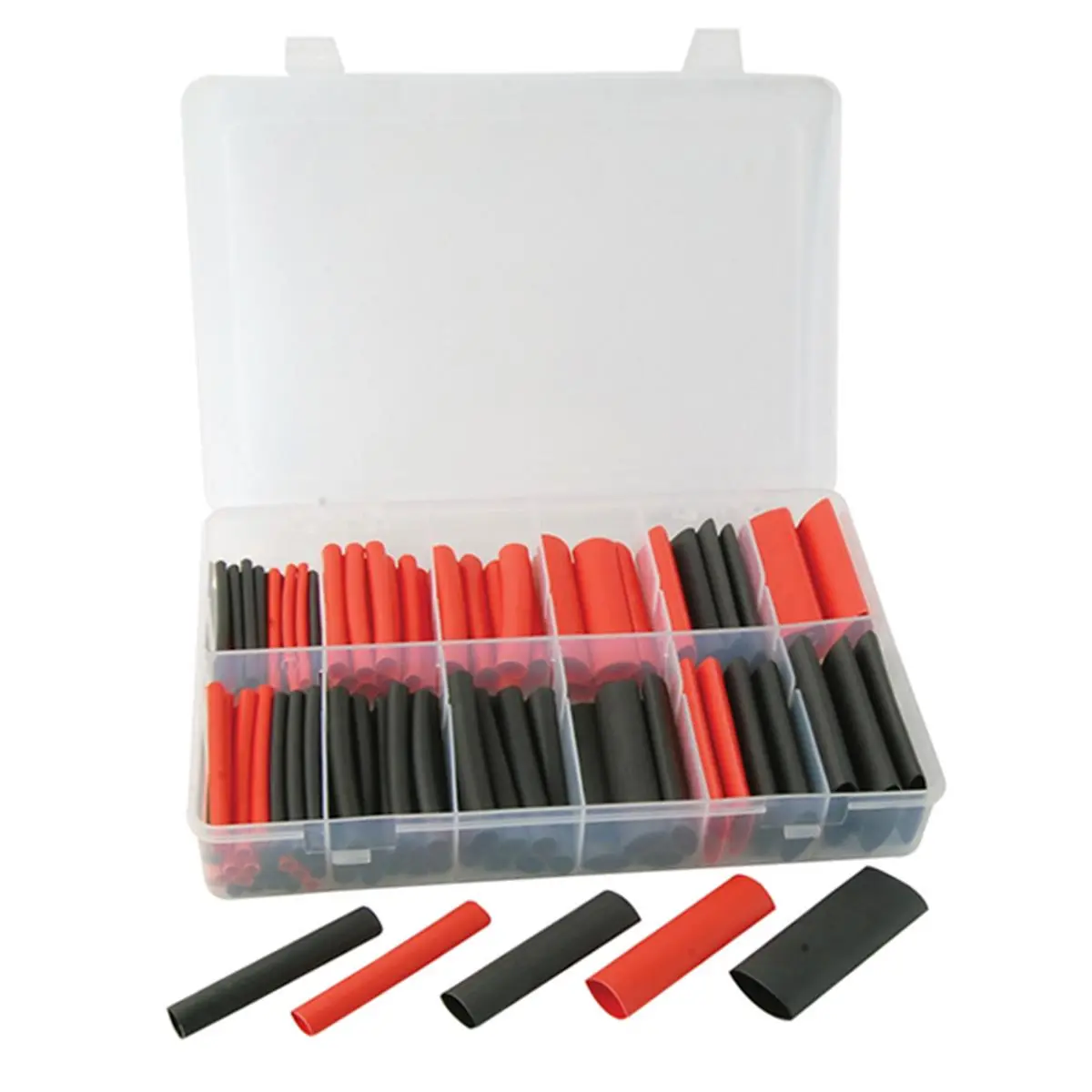 ATD Tools 115-Pc Dual Heat Shrink Tube Set - UL Approved, Flame Ret, PE Moisture-Proof & Tight Bond, 3:1 Shrink Ratio, -67°F to 230°F Temp Range, Adhesive Liner for Wire, Wiring, Connectors, Terminals, Splices