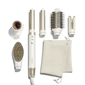 GLAMUP AirCurler 6 In 1 Multi Hair Styler, Coanda Tech Autowrap & Hair Dryer Brush, Drying, Curling, Volumizing, Straightening with Magic Styler