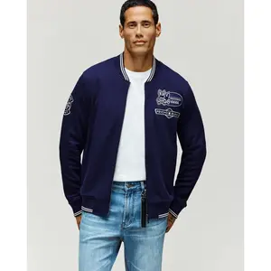 MENS DESMOND PIQUE KNIT BOMBER - MO1100018