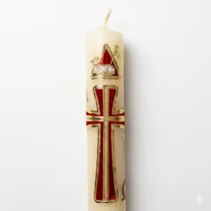 Paschal Cirio Pascual Mini Wax Candle, Decorative Candle for Home Supplies Use, Candles