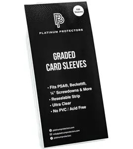 Platinum Protectors PSA Graded Card Sleeves Perfect Fit Resealable Graded Cards