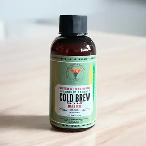 2oz Travel Happy Mushroom Cold Brew Concentrate Coffee
