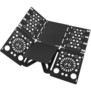 V3 Shirt Folding Board t Shirts Clothes Folder Durable Plastic Laundry folders Folding Boards,Black