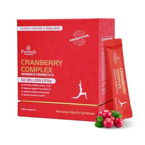 Perseek Women’s Probiotic 50B CFUs + Cranberry – for Intimate, Urinary ,and Digestive Health – 30 Pack