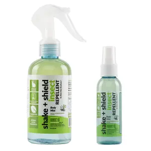 Shake + Shield Insect Mosquito and Tick Repellent Body Mist All Natural Active Ingredients, Best Bee Brothers