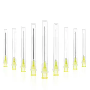 Sterile 20 Gauge 1.5 Inch Needles 100 Pack Disposable Luer Lock Industrial Needles Individually Wrapped for Accurate Liquid Transfer