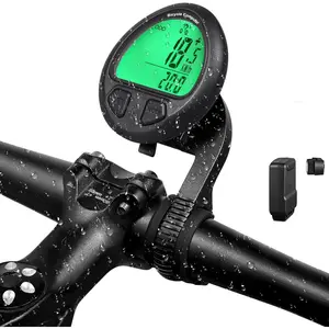 Wired/Wireless to Choose Bike Computer,MPH KM/H Bicycle Computer,Digital LCD Backlight Display Bike Speedometer,Waterproof Cycling Computers Odometer