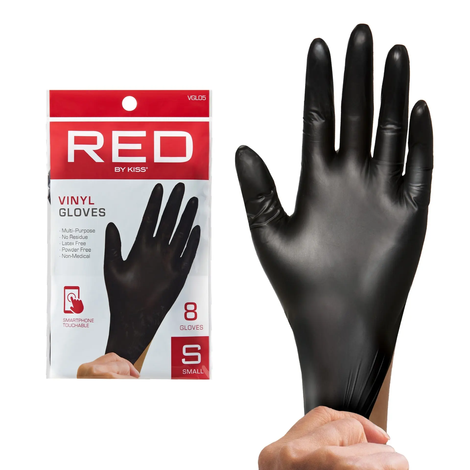 RED by KISS Vinyl Gloves (8pcs)