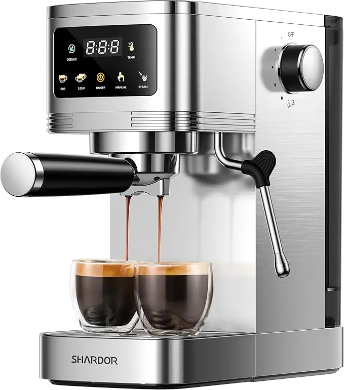 Espresso Machine 20 Bar, Expresso Coffee Machines with Adjustable Temperature,Professional espresso machine with milk frother and Touchscreen, for Cappuccino, Latte