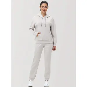 Blaosn Women's Workout 2 Piece Outfits Sets Hoodie Long Sleeve Oversized Sweatshirts Tops Sweatpants Jogger Pants Tracksuit Sweat Suits