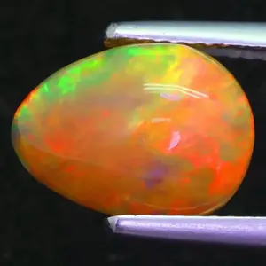 2.36cts Premium Grade! Unique HONEYCOMB Pattern Flasy Semi Black Welo Opal 12x9