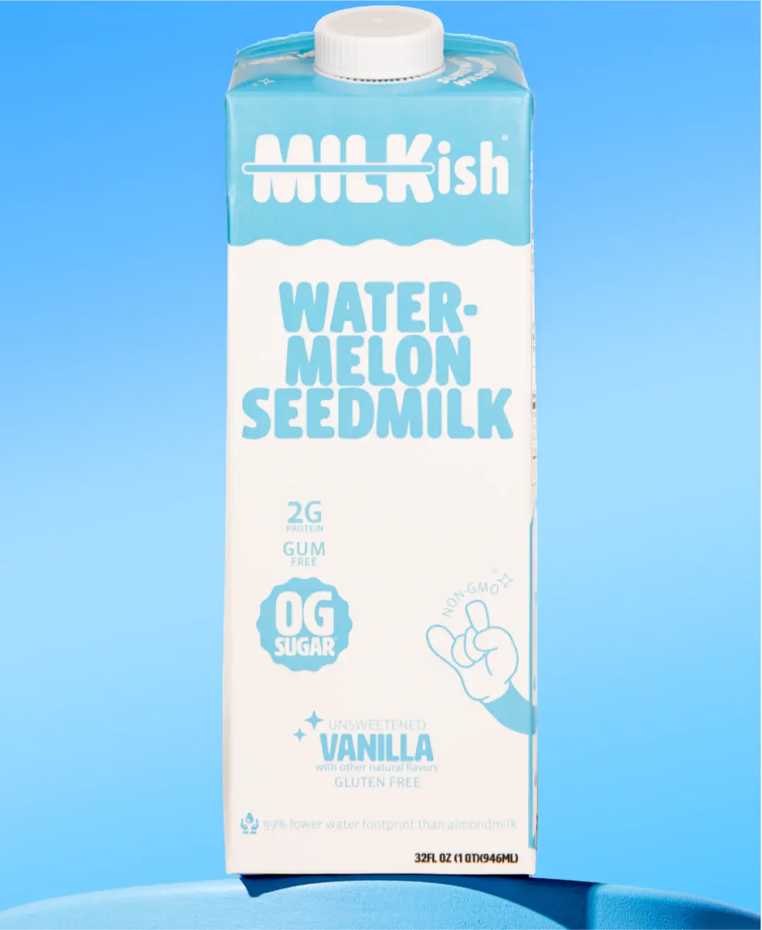 MILKish Unsweetened Vanilla Watermelon Seed Milk, Non-Dairy Milk, 6-Pack