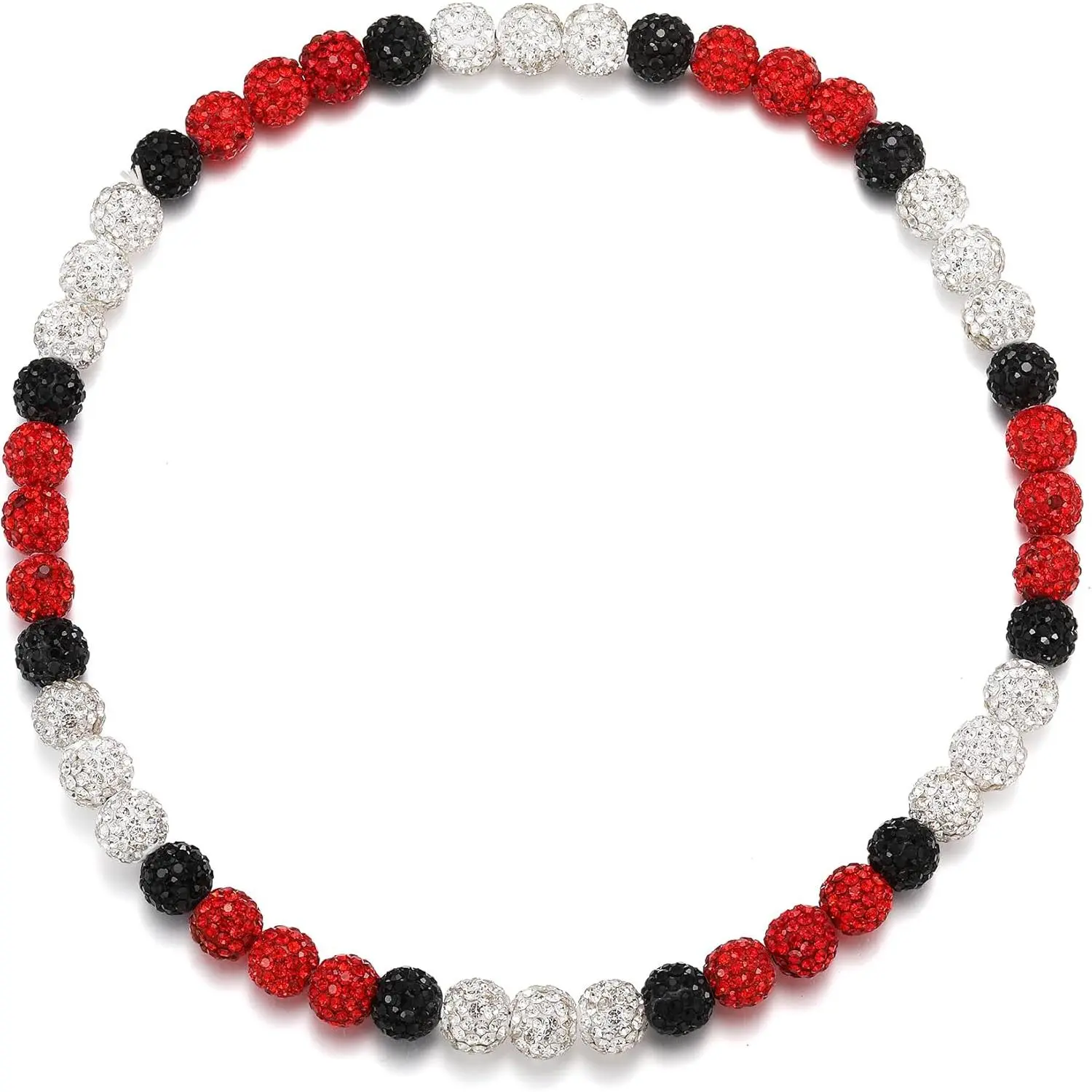 White/Black/Dark Red