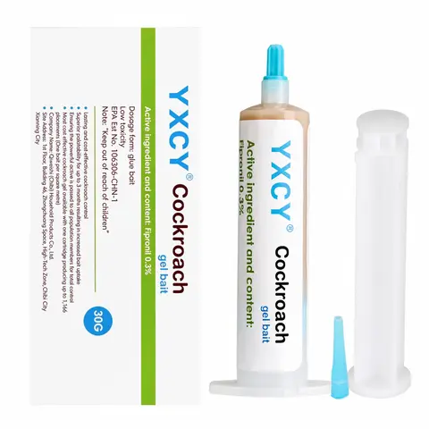 YXCY 2026 New 30g Cockroach Gel Bait - Non-Repellent, Highly Attractive Formulation, Easy Application, Compact Tube, Cockroach Killer Insect-Control for Indoor/Outdoor Camping, RV Use