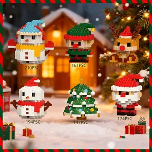 Christmas Reindeer Building Blocks Set Compatible with Lego Advent Calendar 2025 Stacking New Toys Holiday Present Box New Year Xmas Gifts for Kids for Boys & Girls and Adults