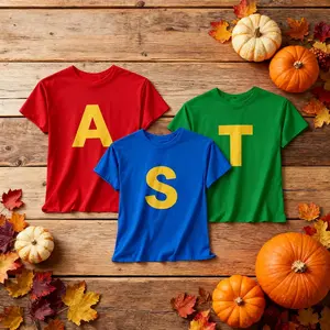 Alvin and the Chipmunks Halloween Shirts, Group Costume T A S Tee Set, Funny Matching Family Outfit, Chipmunk Trio Shirt