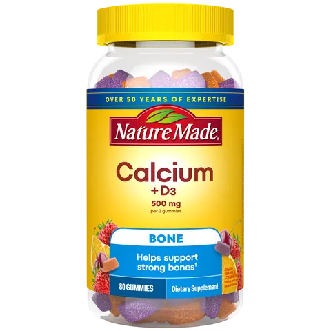 Calcium Gummies 500 mg per serving with Vitamin D3