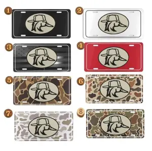 Duck Hunter License Plate, Duck Camo Car Tag, Hunting Front Plate, Custom Duck Head Auto Accessory, Camo Truck Decor, Gift for Hunter